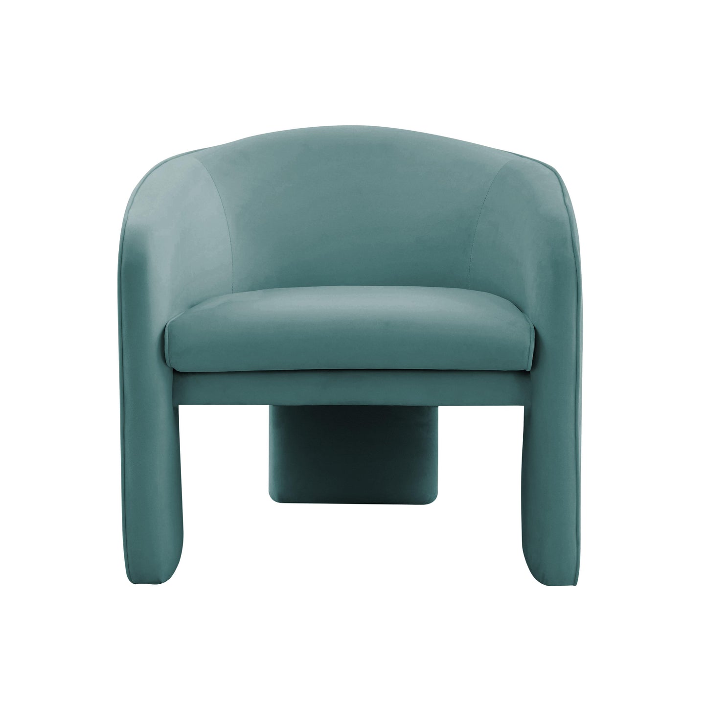 gala sea blue velvet accent chair