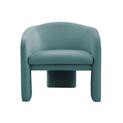 Gala Sea Blue Velvet Accent Chair