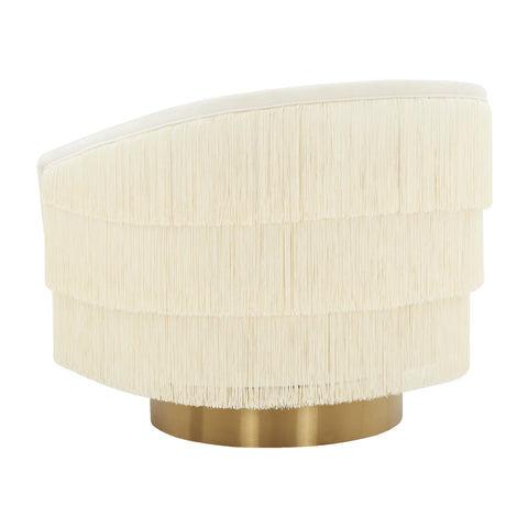 Elliana Cream Swivel Chair