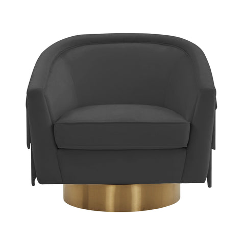 Elliana Black Swivel Chair