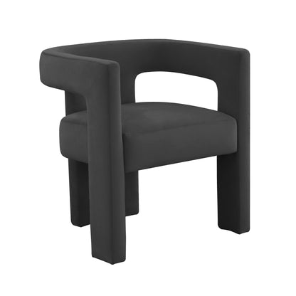 Tamara Black Velvet Chair