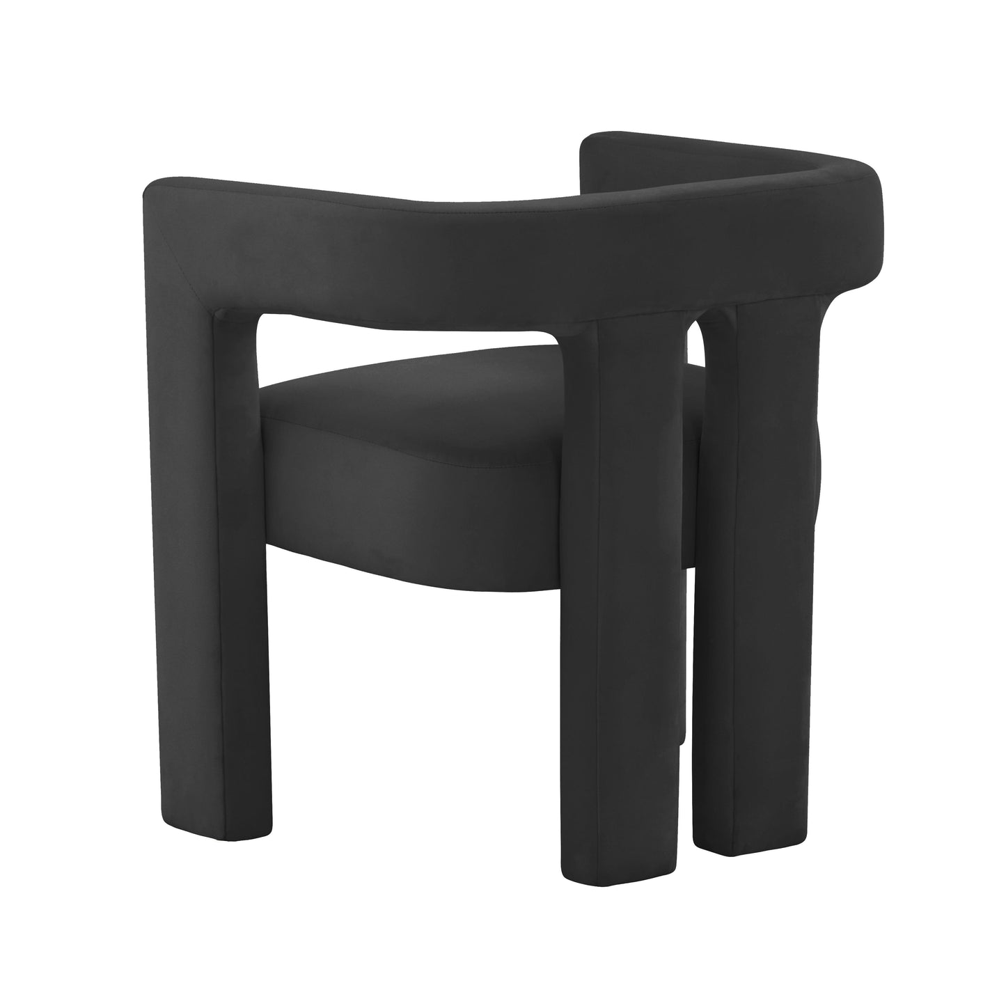 tamara black velvet chair