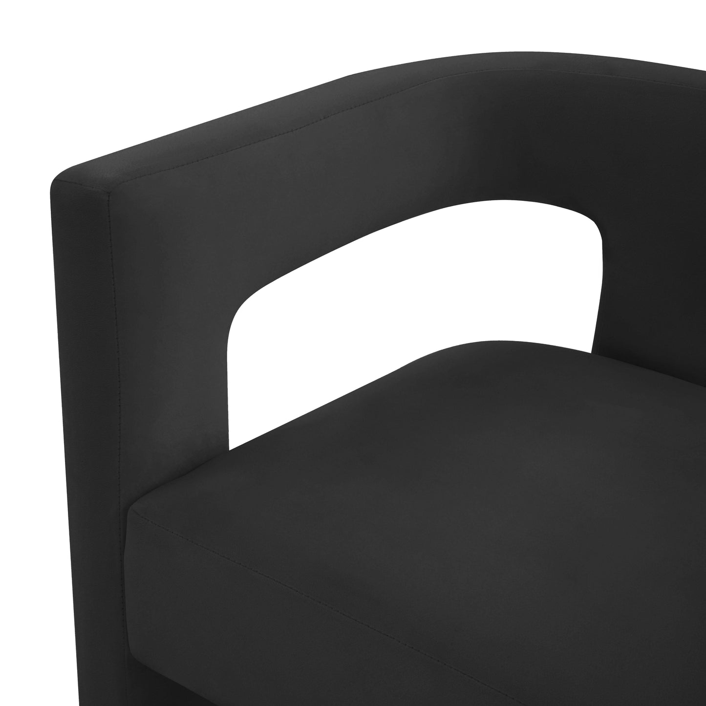 tamara black velvet chair