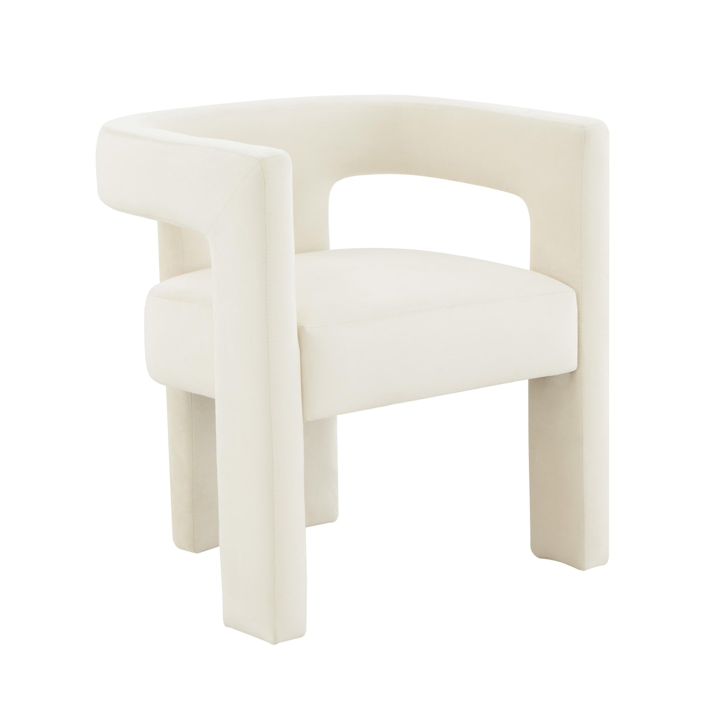 tamara cream velvet chair