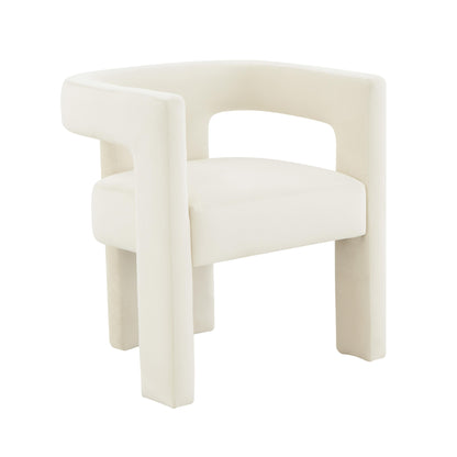 Tamara Cream Velvet Chair