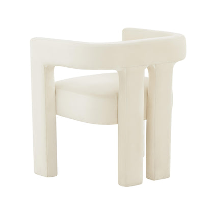 Tamara Cream Velvet Chair