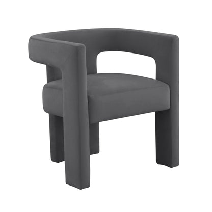 Tamara Dark Grey Velvet Chair