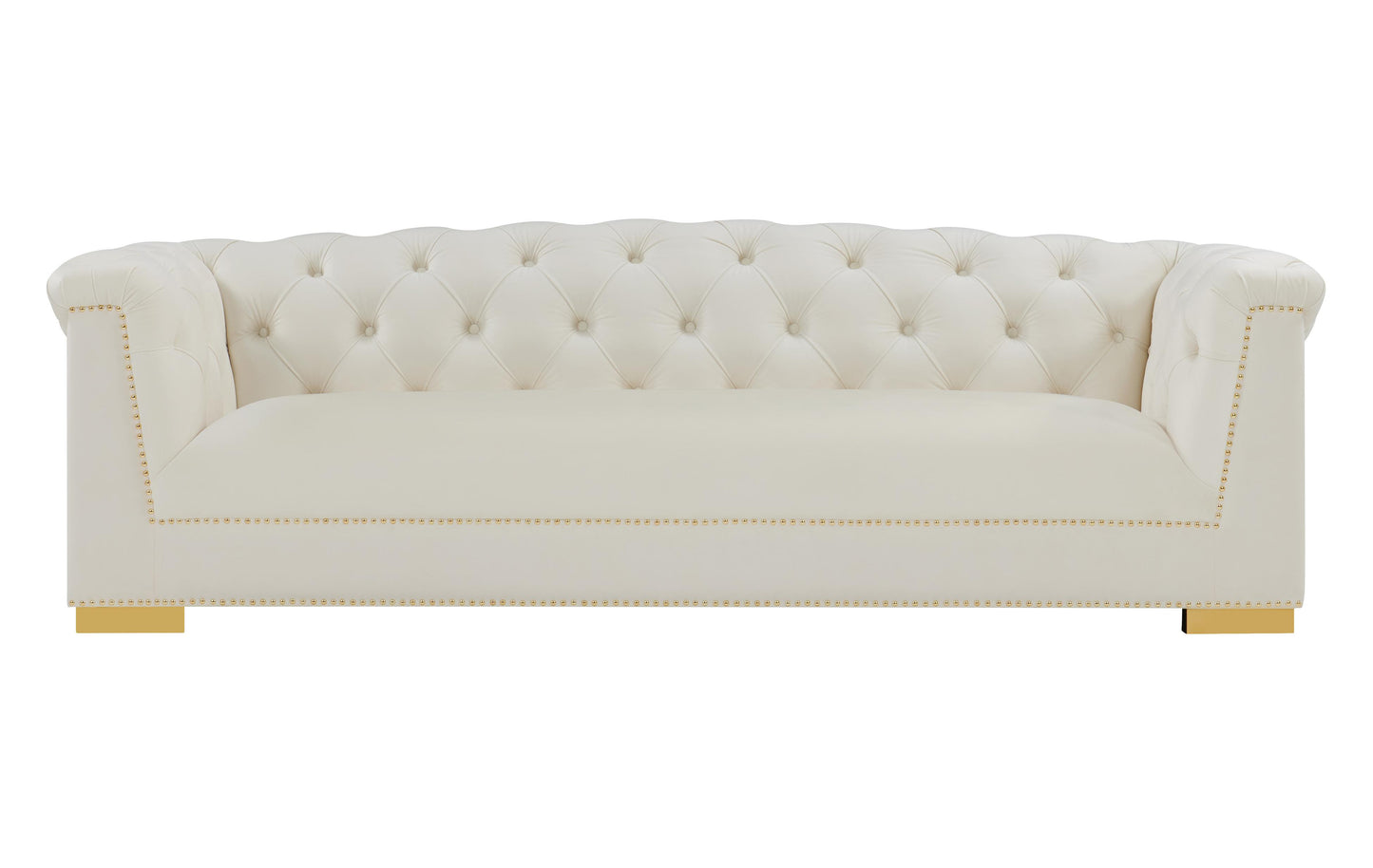 astrid cream velvet sofa