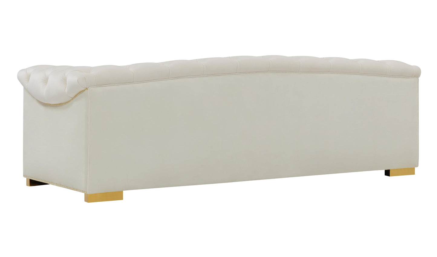 astrid cream velvet sofa