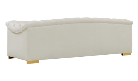 Astrid Cream Velvet Sofa