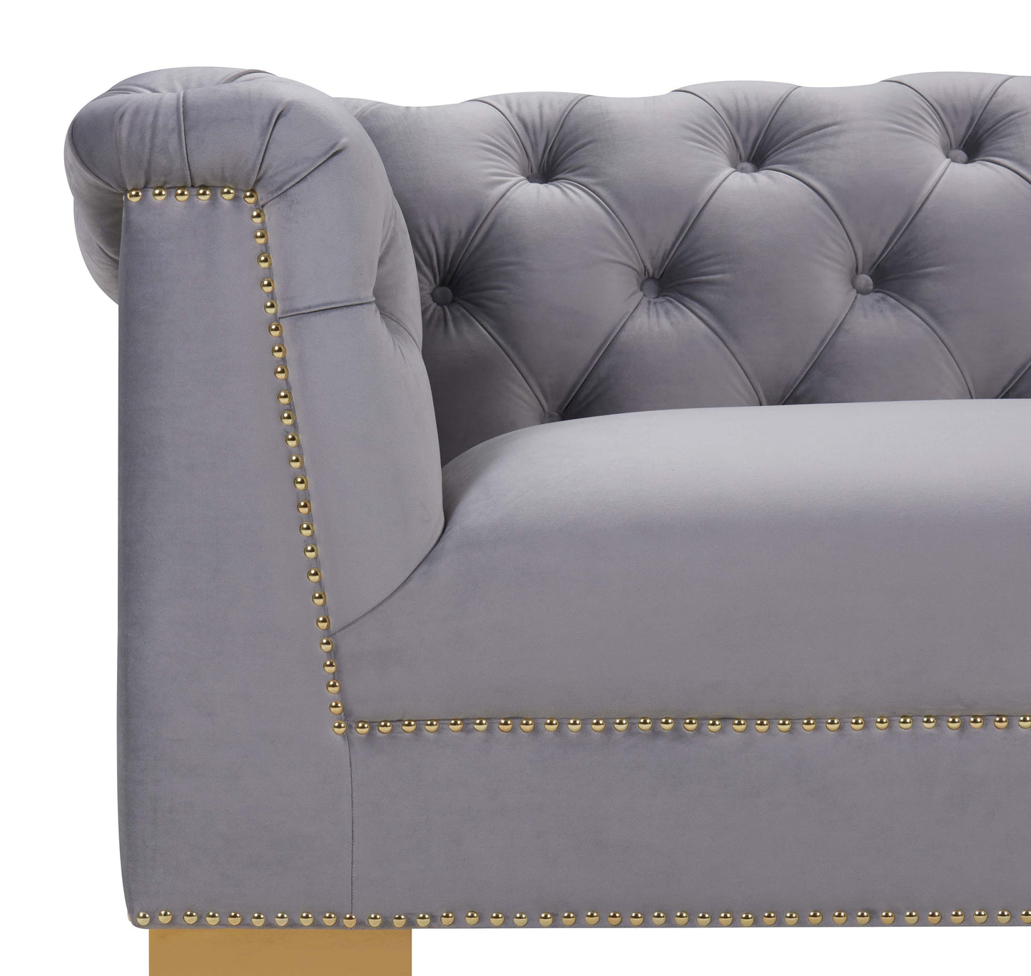 astrid grey velvet sofa