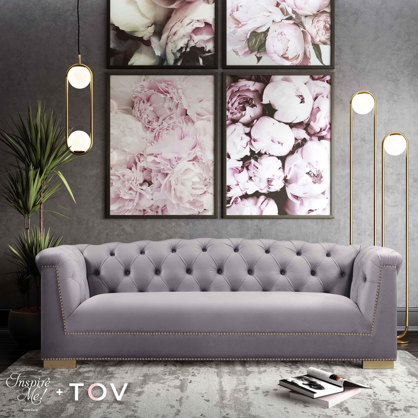 astrid grey velvet sofa