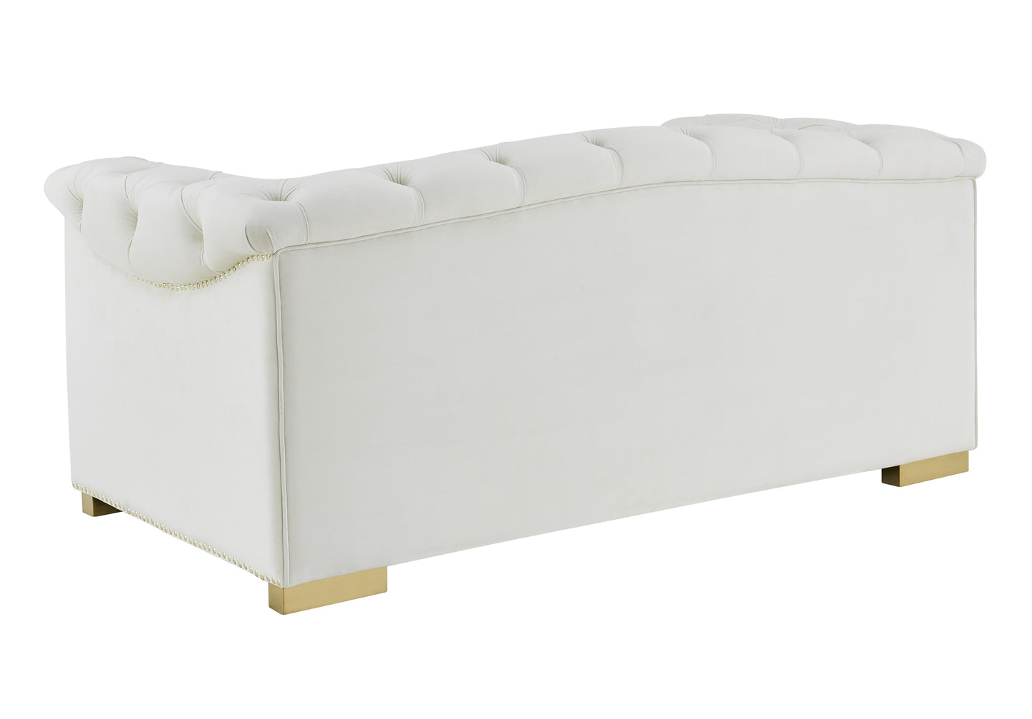 astrid cream velvet loveseat