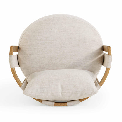 Kendall Cream Textured Weave Swivel Chair