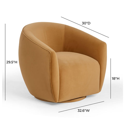 Camille Marais Performance Velvet Swivel Accent Chair - image 6