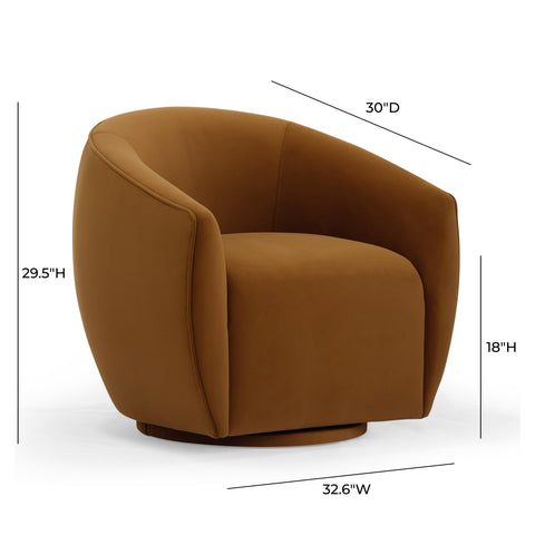 Camille Marais Performance Velvet Swivel Accent Chair - image 6