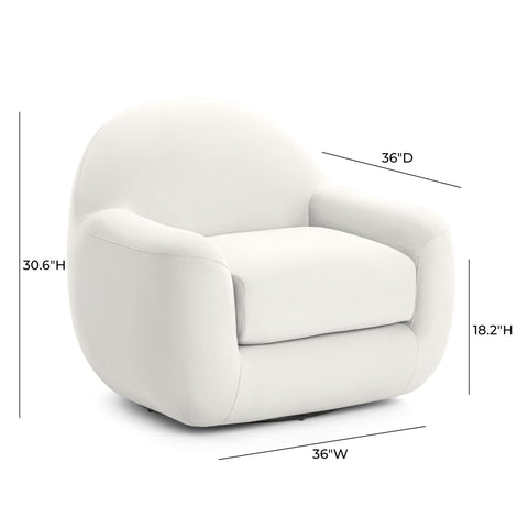 Celeste Verona Performance Velvet Swivel Accent Chair - image 6