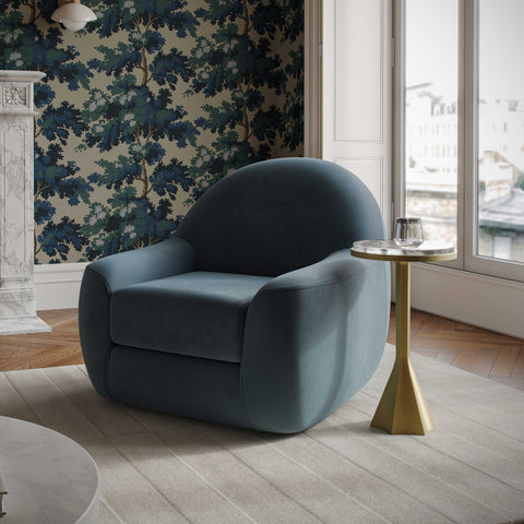Celeste Verona Performance Velvet Swivel Accent Chair - image 2