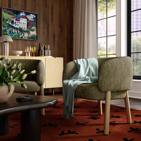 Lucienne Garda Performance Fabric Accent Chair - image 2