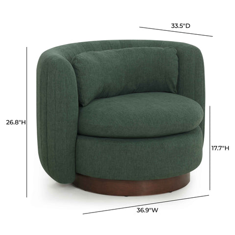 Juliette Provence Contract-Grade Chenille Swivel Accent Chair - image 7