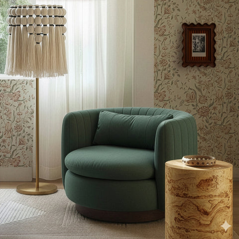 Juliette Provence Contract-Grade Chenille Swivel Accent Chair - image 2