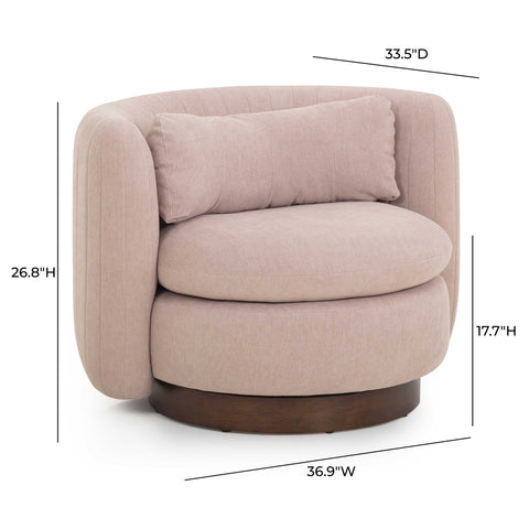 Juliette Provence Contract-Grade Chenille Swivel Accent Chair - image 7