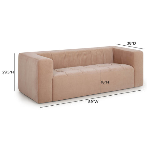 Giselle Arden 89" Upcycled Contract-Grade Chenille Sofa - image 8