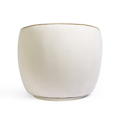 Camille Marais Contrast Piping Performance Velvet Swivel Accent Chair - image 5