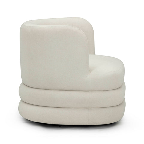 Noemie Bellamy Performance Faux Mohair Swivel Hotel Lounge Chair - image 4