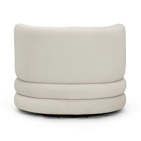 Noemie Bellamy Performance Faux Mohair Swivel Hotel Lounge Chair - image 5