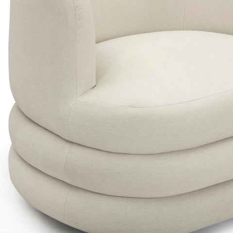 Noemie Bellamy Performance Faux Mohair Swivel Hotel Lounge Chair - image 6