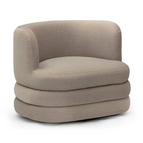 Noemie Bellamy Performance Faux Mohair Swivel Hotel Lounge Chair - image 3