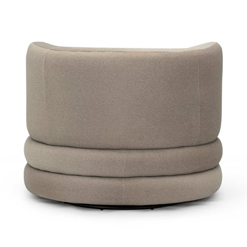 Noemie Bellamy Performance Faux Mohair Swivel Hotel Lounge Chair - image 5