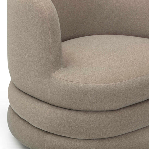 Noemie Bellamy Performance Faux Mohair Swivel Hotel Lounge Chair - image 6