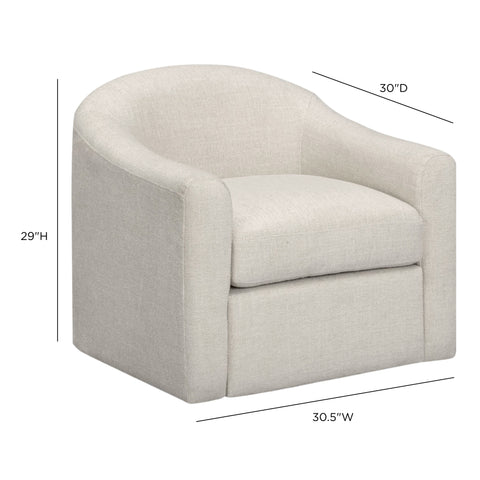 Arielle Verona Contract-Grade Basketweave Fabric Swivel Accent Chair - image 7