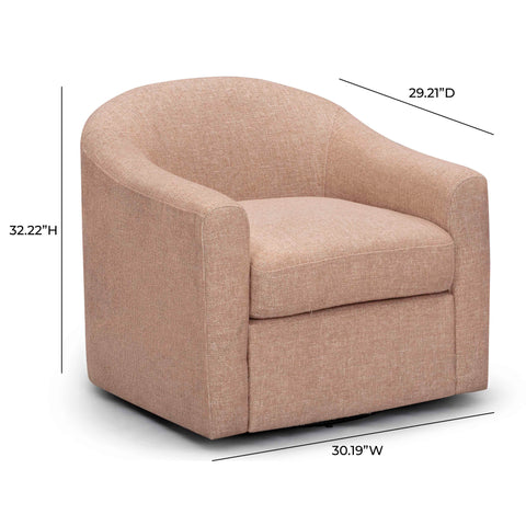 Arielle Verona Contract-Grade Basketweave Fabric Swivel Accent Chair - image 7