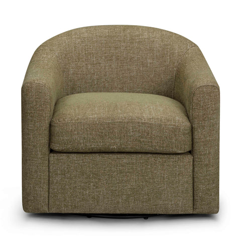 Arielle Verona Contract-Grade Basketweave Fabric Swivel Accent Chair - image 1