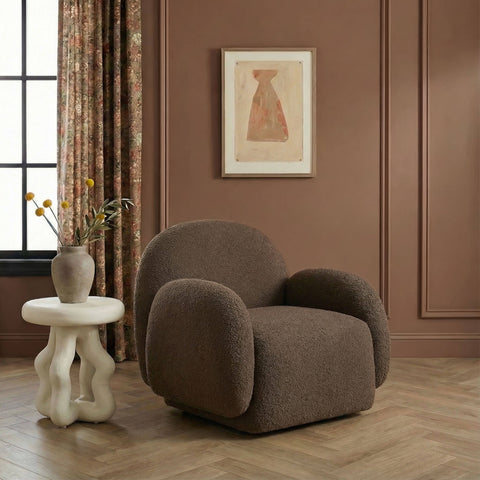 Florence Navarre Contract-Grade Boucle Accent Chair - image 2