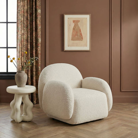 Florence Navarre Contract-Grade Boucle Accent Chair - image 2