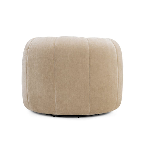 Sabine Lucerne Upcycled Contract-Grade Basketweave Fabric Swivel Accent Chair - image 6
