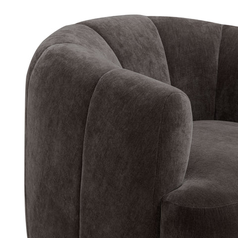 Sabine Lucerne Upcycled Contract-Grade Basketweave Fabric Swivel Accent Chair - image 5