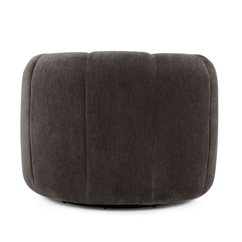 Sabine Lucerne Upcycled Contract-Grade Basketweave Fabric Swivel Accent Chair - image 6