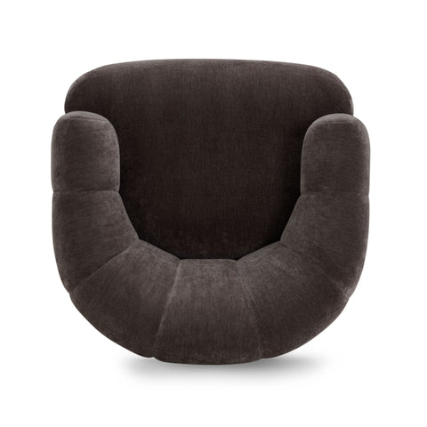 Sabine Lucerne Upcycled Contract-Grade Basketweave Fabric Swivel Accent Chair - image 7