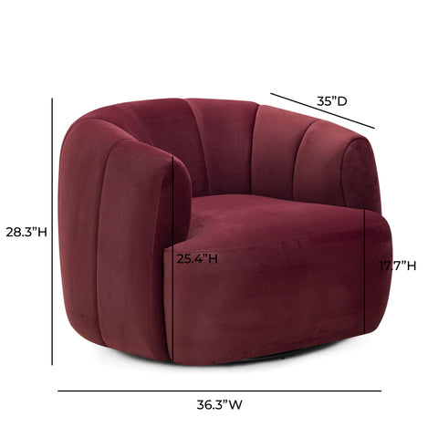 Sabine Lucerne Performance Velvet Swivel Accent Chair - image 7