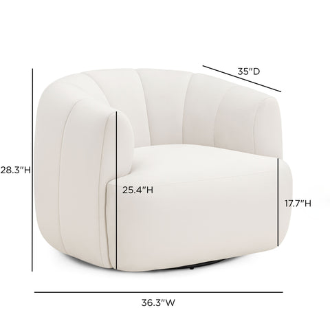 Sabine Lucerne Performance Velvet Swivel Accent Chair - image 8