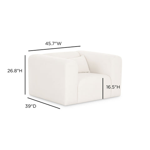 Juliette Valois Cream Performance Chenille Accent Chair - image 6