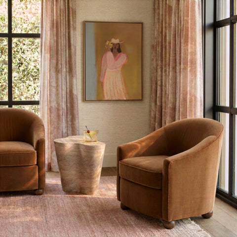 Delphine Chantilly Performance Velvet Accent Chair - image 2