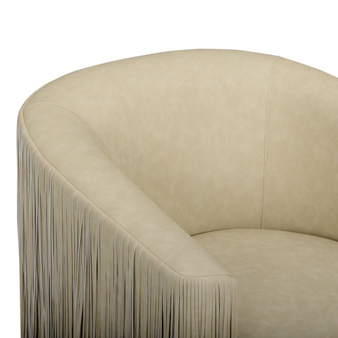Solene Sorrento Performance Vegan Leather Swivel Accent Chair - image 5