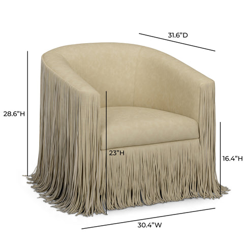 Solene Sorrento Performance Vegan Leather Swivel Accent Chair - image 8