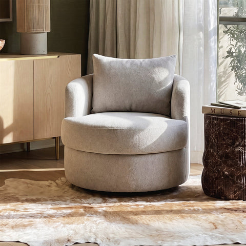 Camille StClair Performance Boucle Swivel Accent Chair - image 2